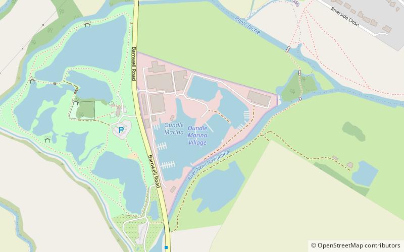 Oundle Marina location map