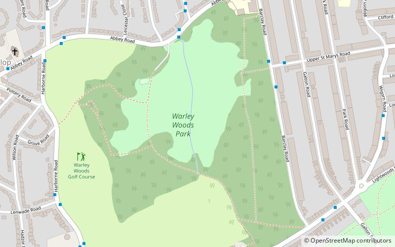 Warley Woods location map