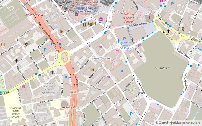 Hurst Street location map