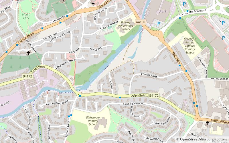 Delph Locks location map