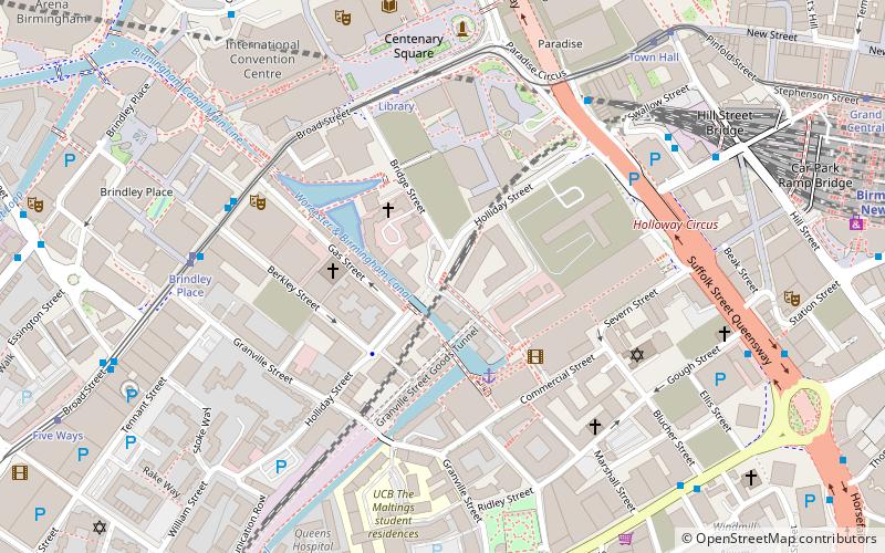Holliday Street Aqueduct location map