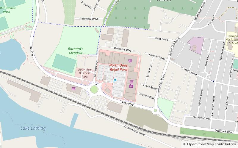 North Quay Retail Park location map