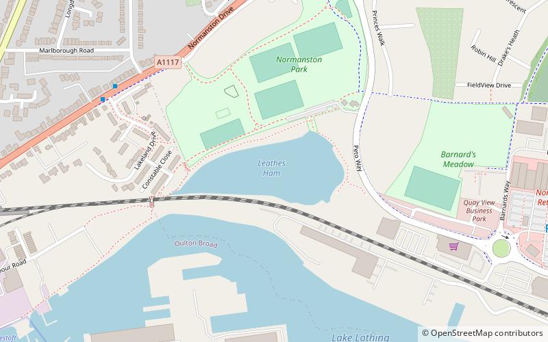 Leathes Ham location map