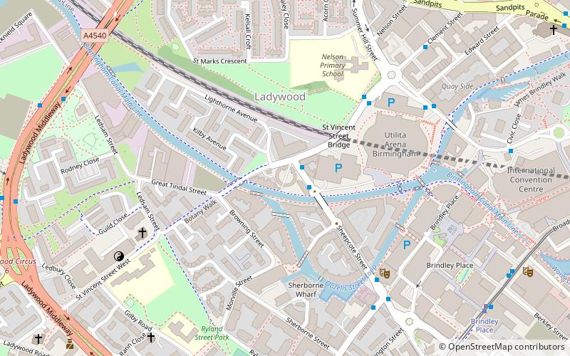 Roundhouse Birmingham location map