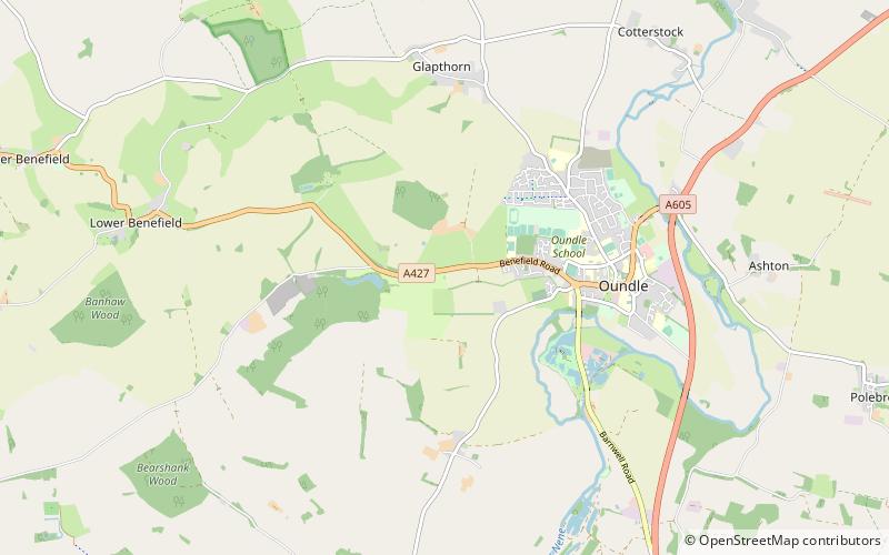 Oundle Golf Club location map