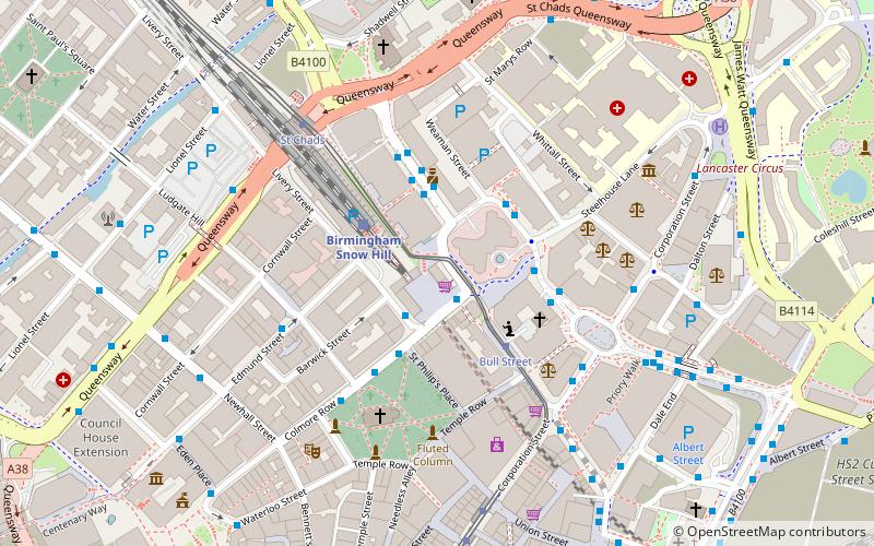 Colmore Row location map