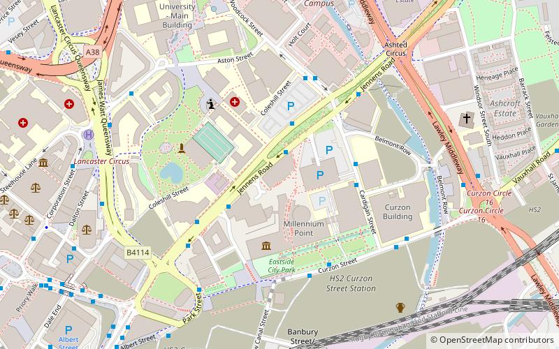 Royal Birmingham Conservatoire location map
