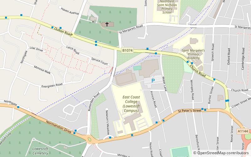 Lowestoft Sixth Form College location map
