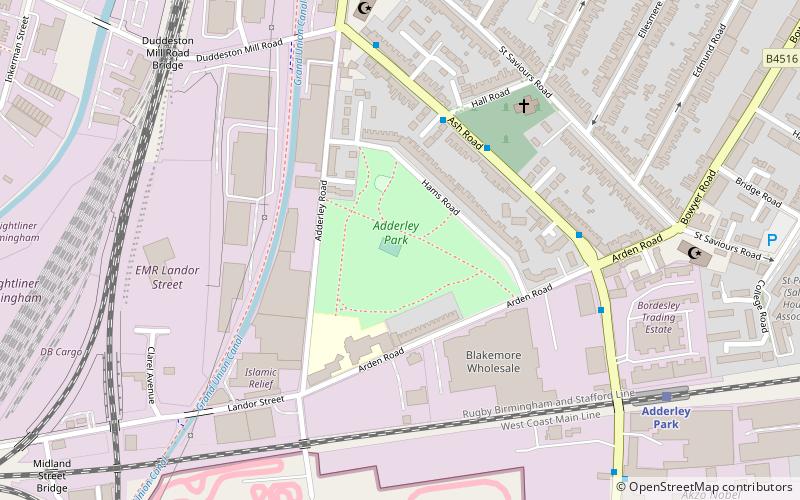 Adderley Park location map