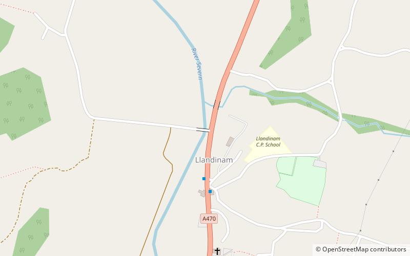 Llandinam Bridge location map