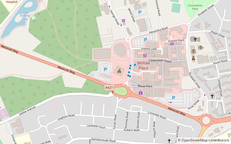 Corby Cube location map