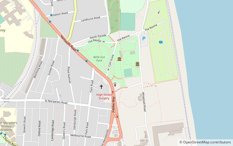 Lowestoft War Memorial Museum location map