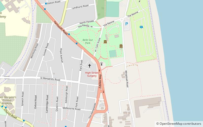 Phare de Lowestoft location map