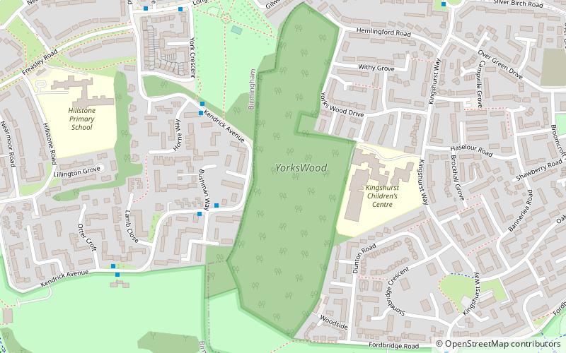 yorks wood birmingham location map