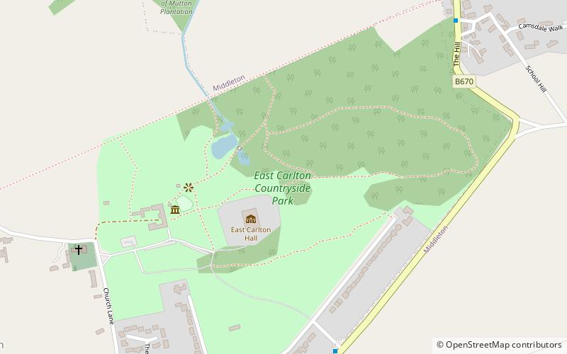 East Carlton Country Park location map