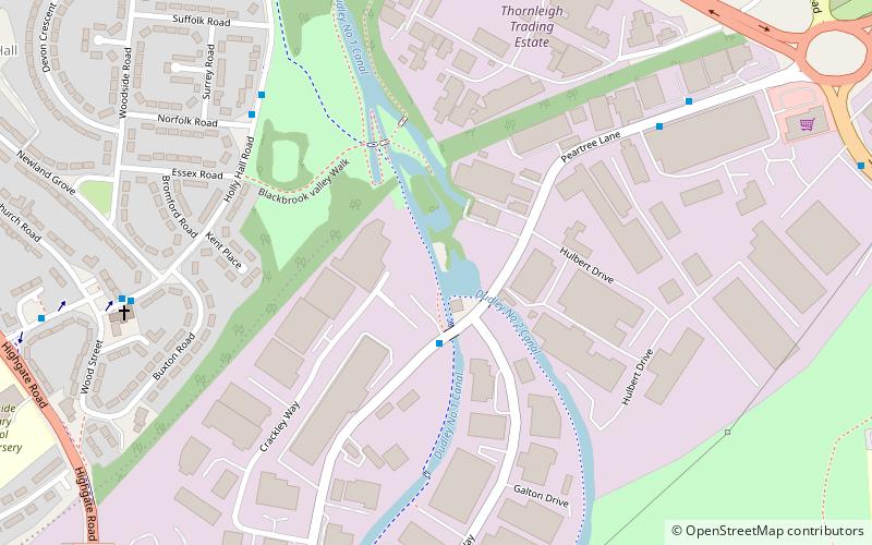 Parkhead Viaduct location map