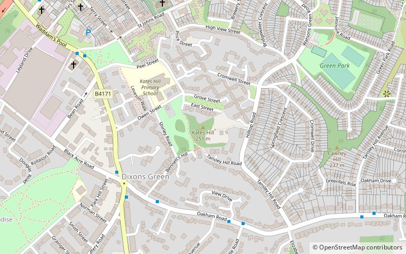 Kates Hill location map