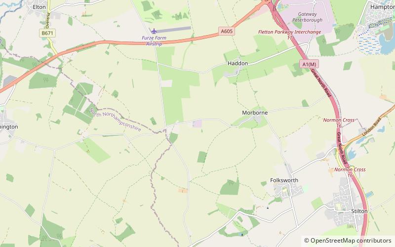 Peterborough transmitting station location map