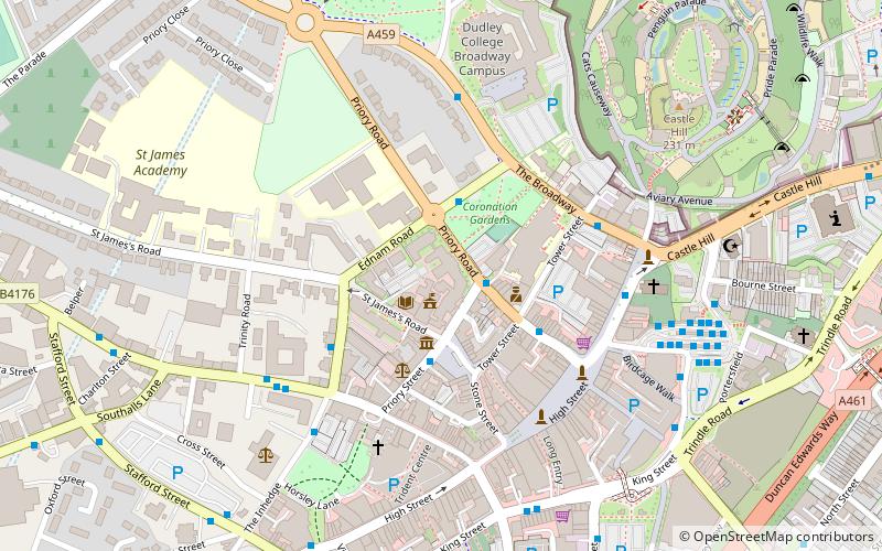 Dudley Council House location map