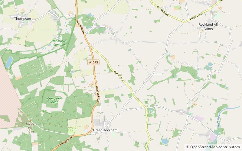 Church of St Margaret, Breckles location map