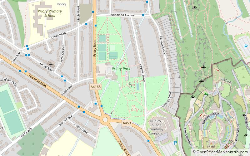 Priory Park location map