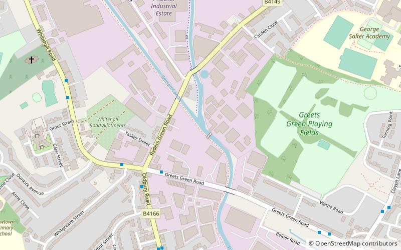 Wednesbury Old Canal location map