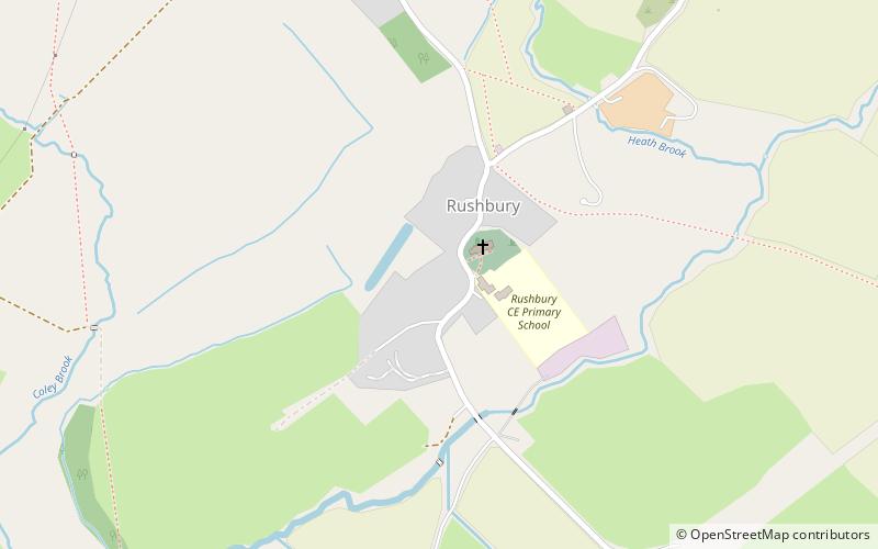 Colinas de Shropshire location map