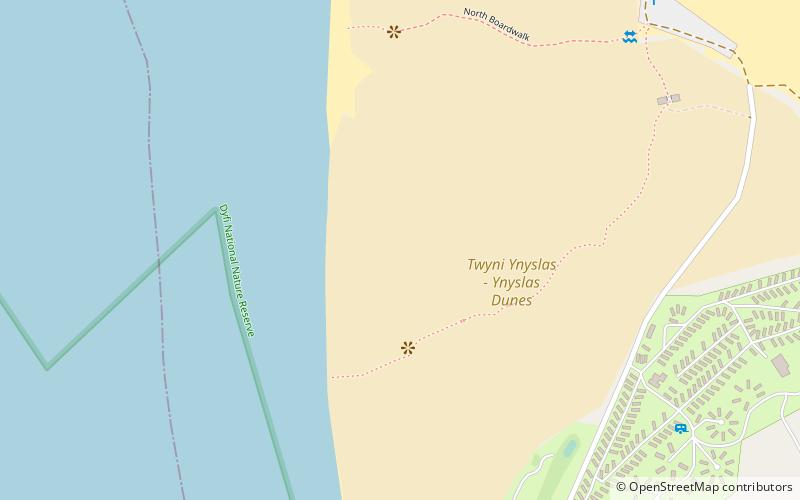 Ynyslas Sand Dunes location map
