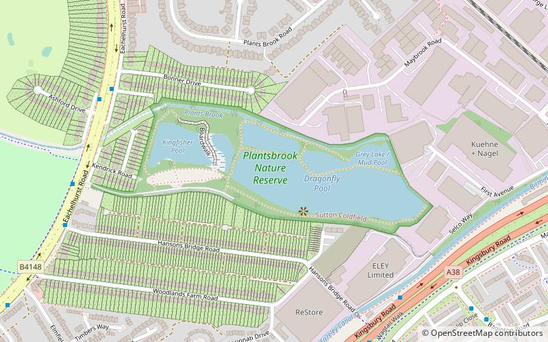 Plantsbrook Local Nature Reserve location map