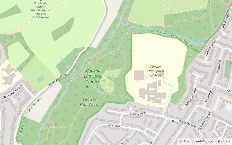 Cotwall End Valley location map