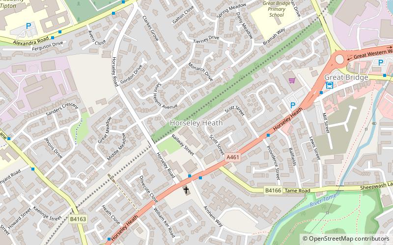 horseley heath west bromwich location map