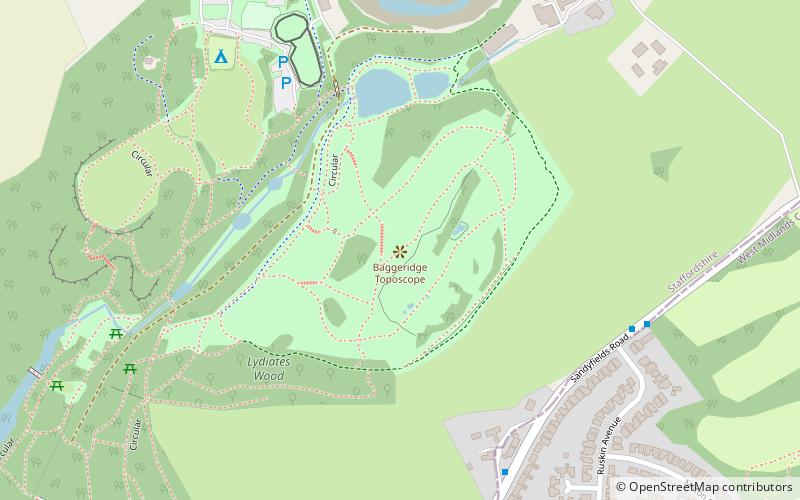 Baggeridge Country Park location map