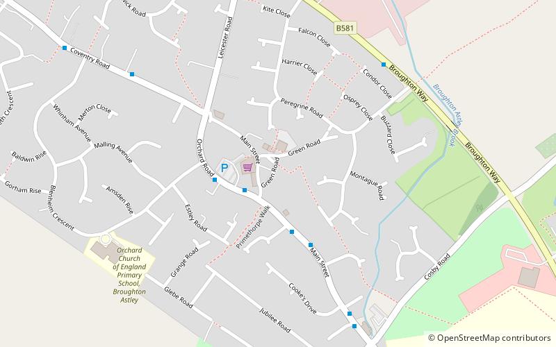 Broughton Astley location map