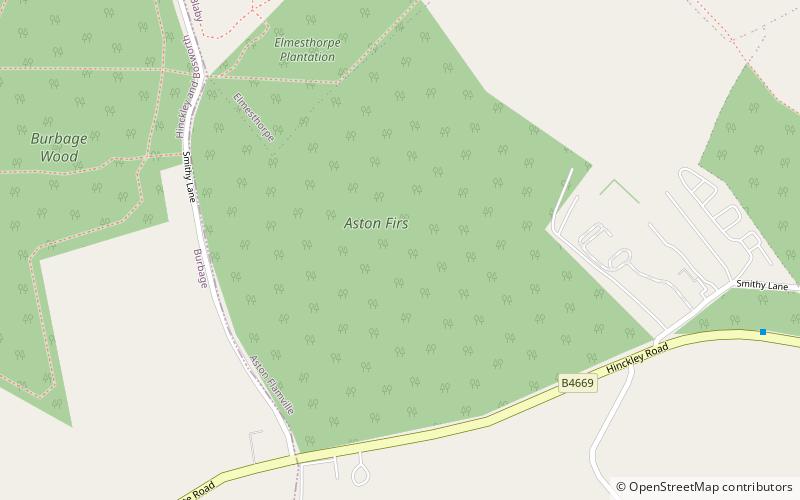 Aston Firs location map