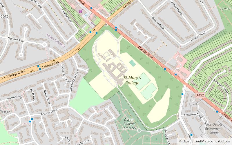 St Mary's College location map