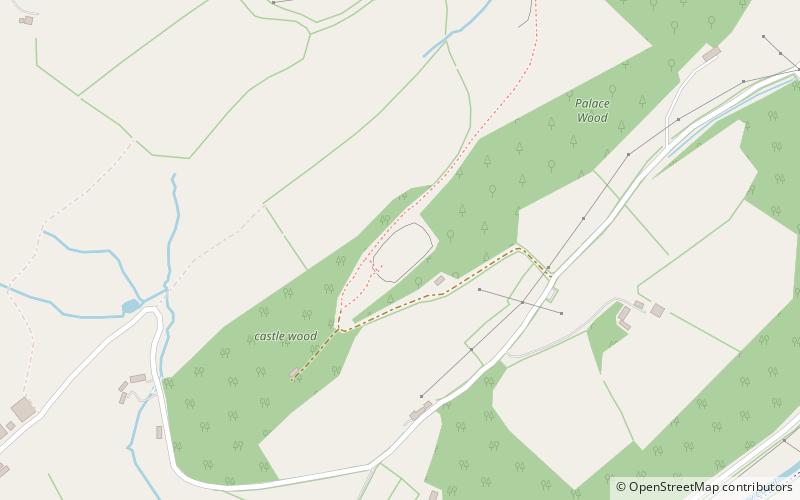 Dolforwyn Castle location map