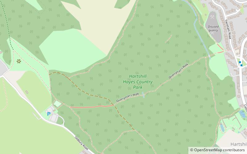Hartshill Hayes Country Park location map