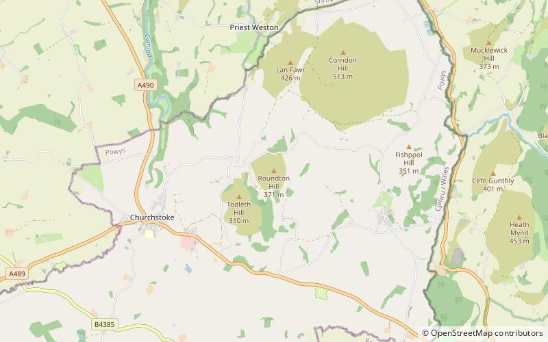 Roundton Hill location map