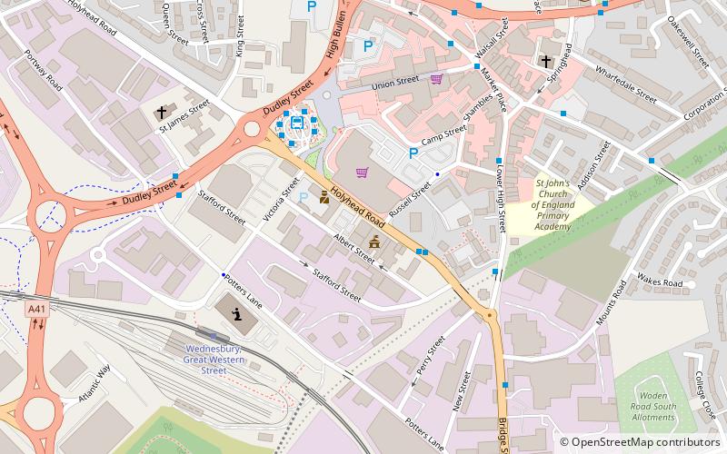 Wednesbury Museum and Art Gallery location map