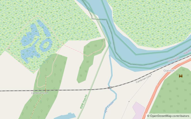 Aberdyfi Castle location map