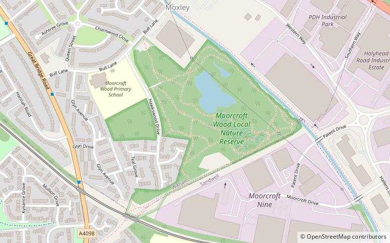 Moorcroft Wood Primary School location map