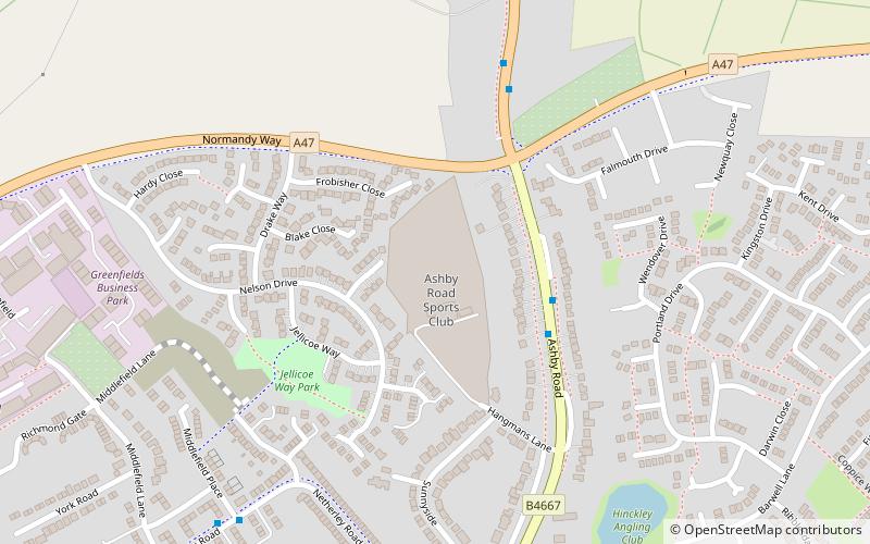 ashby road hinckley location map