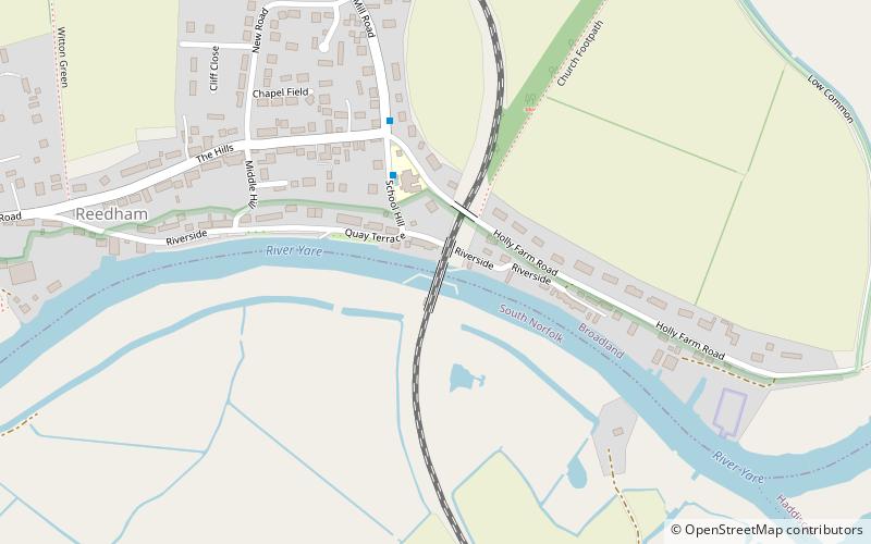 Reedham Swing Bridge location map