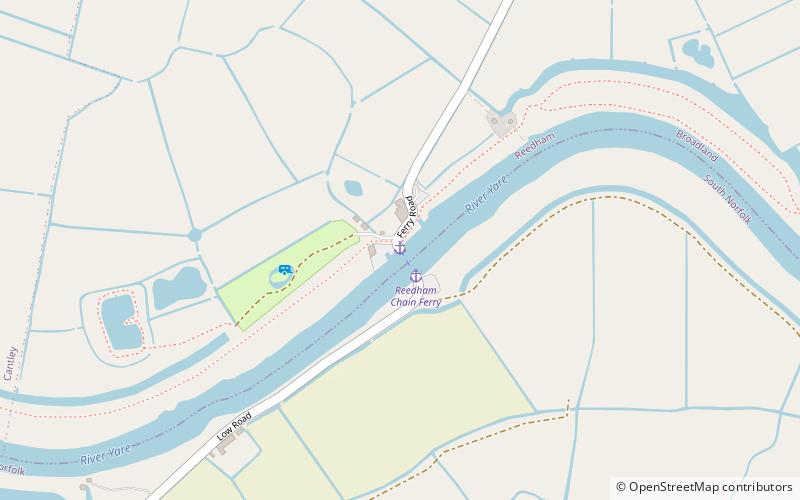 Reedham Ferry location map