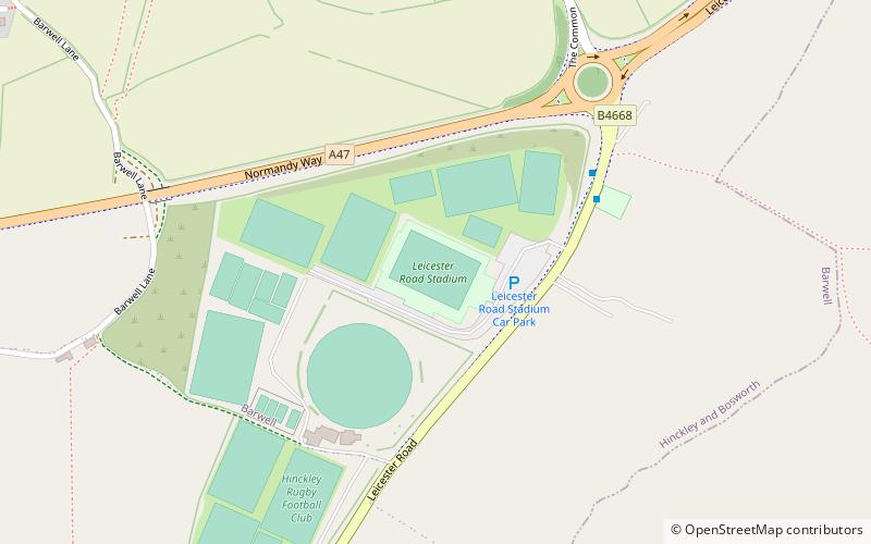leicester road location map
