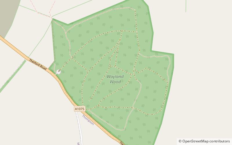 Wayland Wood location map