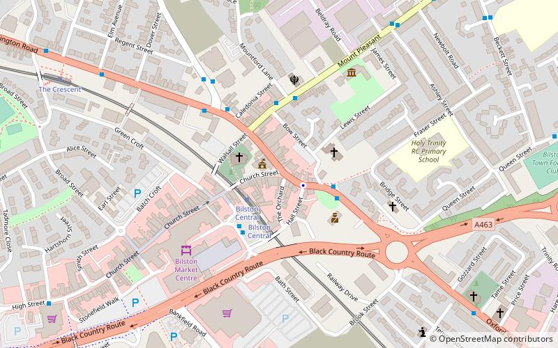 Bilston Town Hall location map