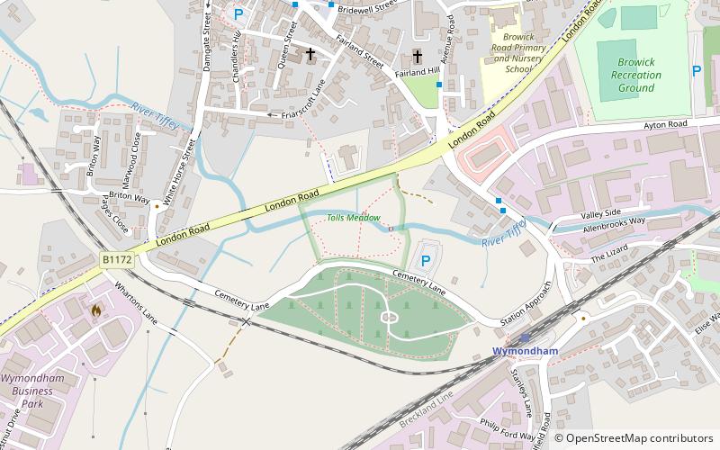 Toll's Meadow location map