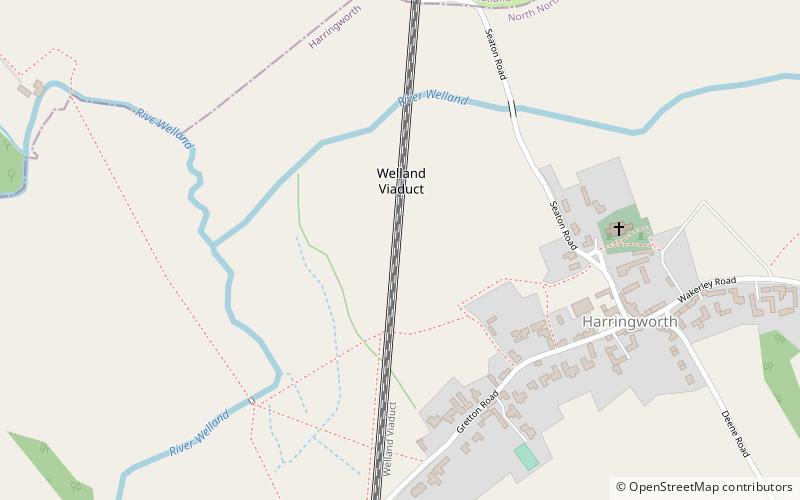 Welland Viaduct location map