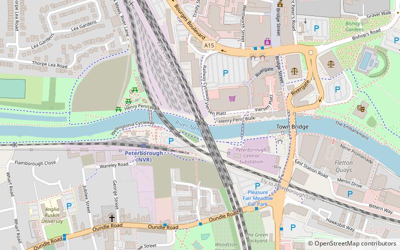 Nene Viaduct location map
